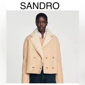 Sandro shearling jacket NWT authentic and epic